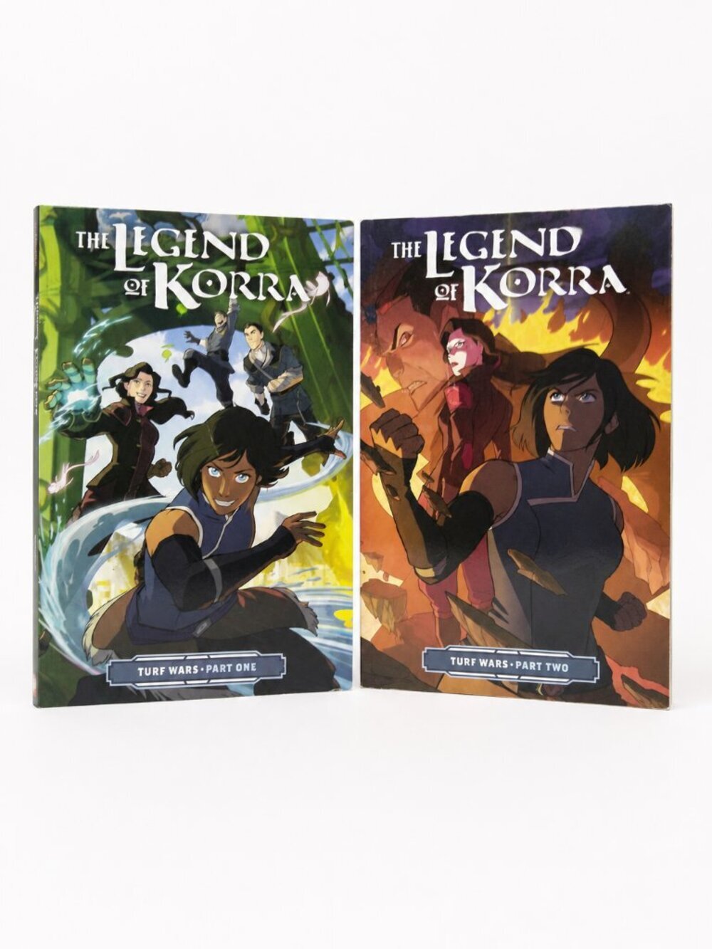 Legend of Korra Turf Wars Part One & Two Graphic Novel Set Dark Horse Comics